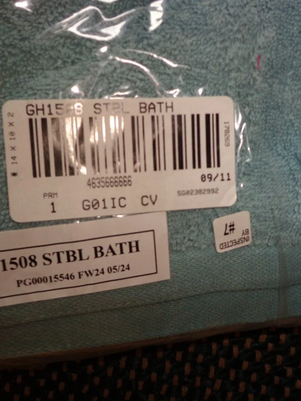 FIRM BRAND NEW Garnet Hill Signature Egyptian Cotton Bath Towel Storm Blue